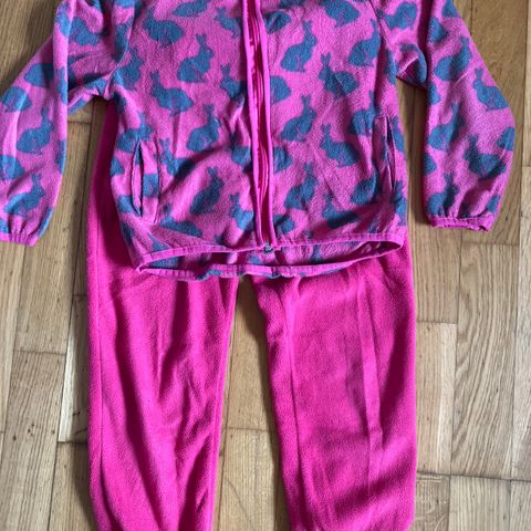 Fleece set 7/8 år