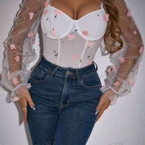 Body blomster bodysuit