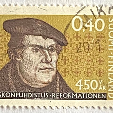 Finland 1967 450 år for reformasjonen AFA 637 Stemplet