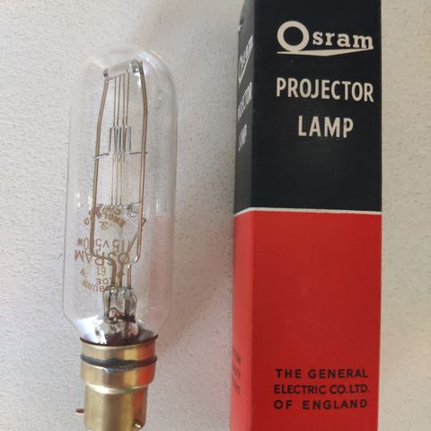 Gammel projector lamp fra osram