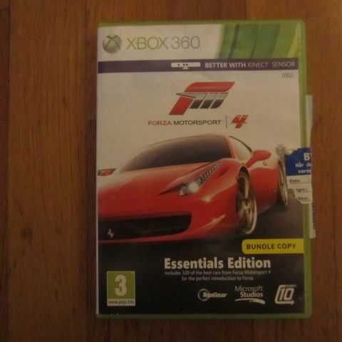 Xbox 360 Forza Motorsport 4  Essentials Edition- Spill fra 3år i Top Tilstand