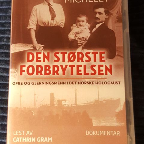 Lydbok på digikort "Den store forbrytelsen" Marte Michelet