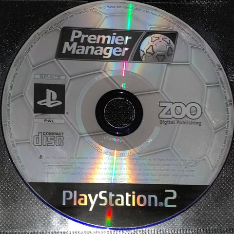 Kun Disk 💿 Premier Manager Platinum PS2 PlayStation 2