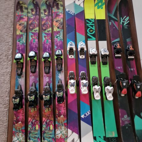 Twintip ski Nordica 138cm, Volk Pyra 148cm , Volkl step  138 cm k2 remedy  139cm