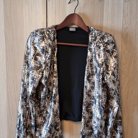 Gold/black Gina Tricot Tiffany Sequin jacket str M