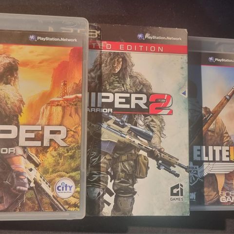 Sniper Samling (1, 2  3 og V2) - Playstation 3