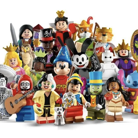 Lego Disney 71038 100-års cmf jubilems figurer. Komplett sett (18, stk)