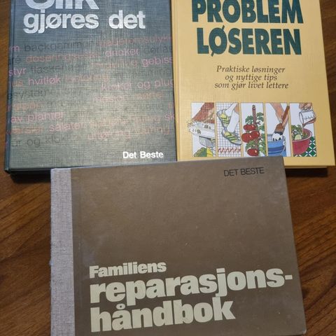 Slik gjøres det boka, familiens reparasjons-håndbok, problem løseren.