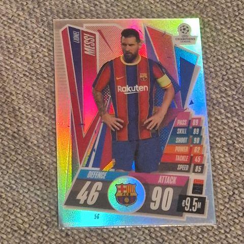 Lionel Messi Barcelona Topps Match Attax