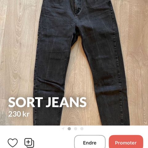 sort jeans fra Na-kd