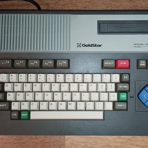 Sjeldenhet: Goldstar FC-200 MSX datamaskin/datamaskin