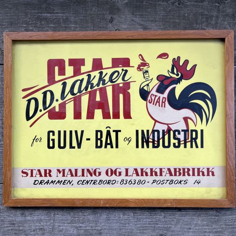 Reklame plakat fra farvehandel