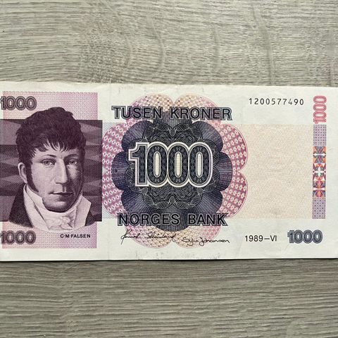 1000 seddel