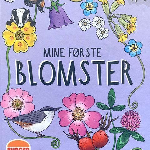 Min første bok om blomster. Emma Jansson. Miniformat. Barnebøker fakta