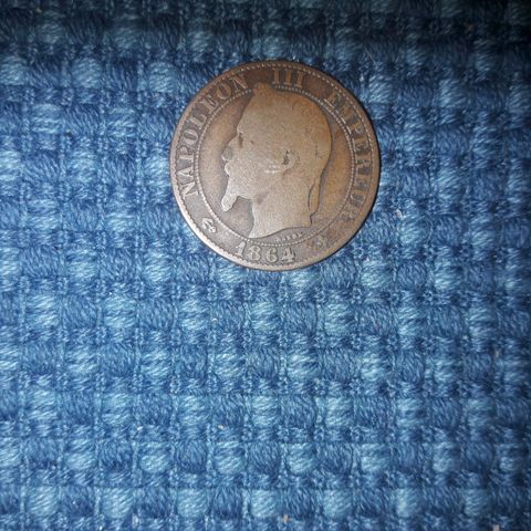 5 centimes, Napoleon III 1864