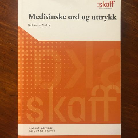 Medisinske ord og uttrykk, Nøkleby, ISBN 9788213031004