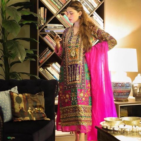 Pakistansk indisk 3 piece suit multi color