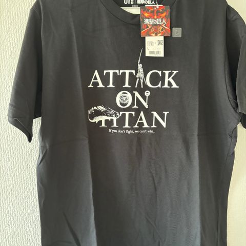 Attack on taitan Ubrukt Tskjorter Anime Tshirts t-skjorter