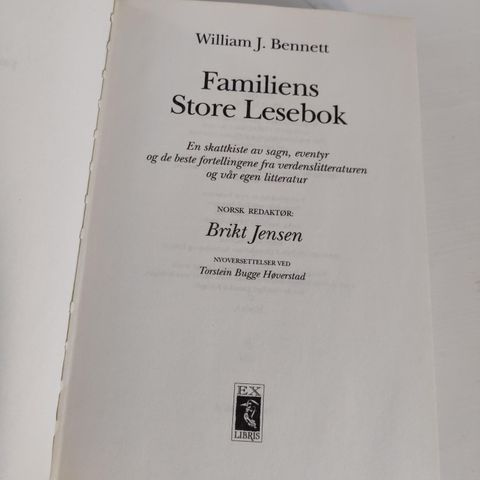 Bennett: Familiens store lesebok