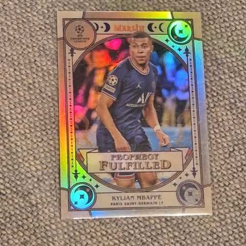 Kylian Mbappé Prophegy Fulfilled Topps Merlin 2022