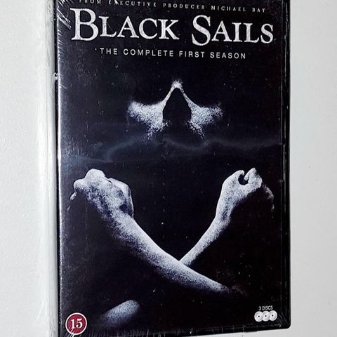 3 DVD. BLACK SAILS.THE COMPLETE FIRST SEASON.UÅPNET.