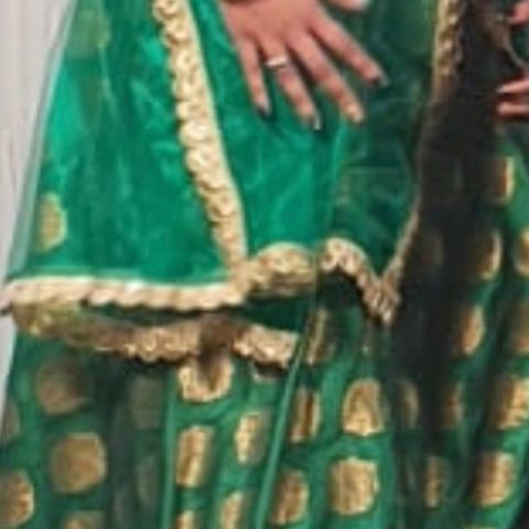 Indisk kjole/lehenga