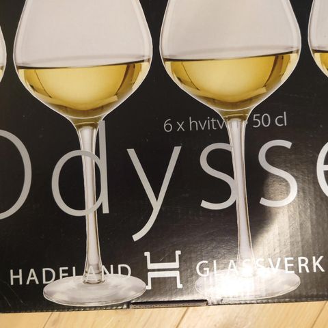 Hadeland Odysse Hvitvinsglass/Allroundglass 50cl, 6 stk