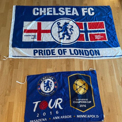 2 Chelsea flagg/banner