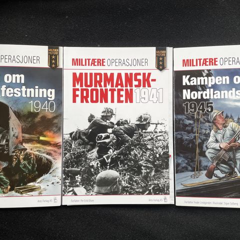 Militære operasjoner - 3 hefter Militær historie