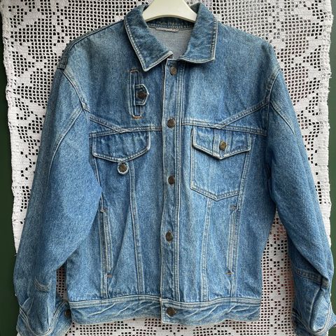 Vintage denim jakke M