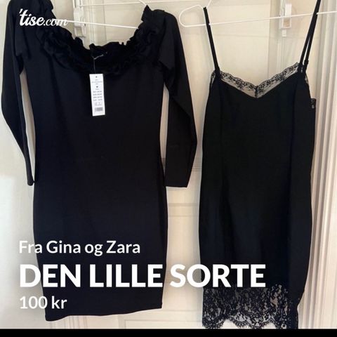 To sorte kjoler fra Gina Tricot og Zara