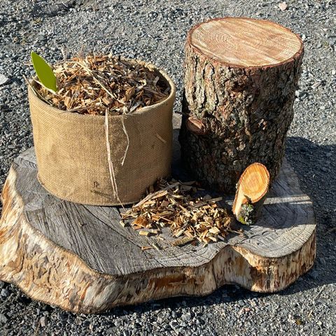 ORGANISK bark / dekkbark / prydbark / mulch / kompost material /  STALLSTRØ