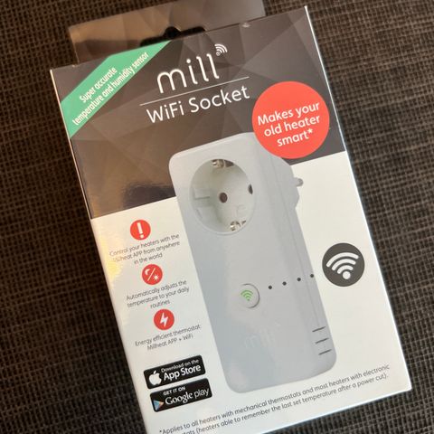 Mill WiFi plugg - Gen 3. Ny i boks!