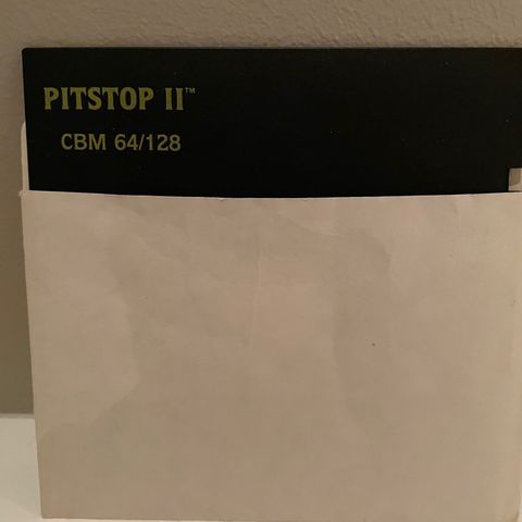 Commodore 64 Pitstop 2 spill C64 5.25'' Floppy Disk
