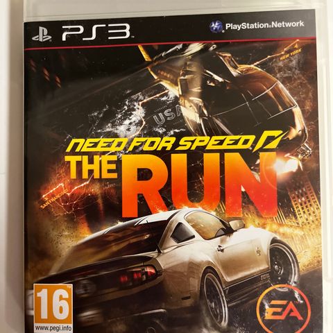 ps3 spill NEED FOR SPEED RUN bil