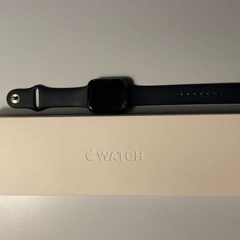 Apple watch series 6 44m knust skjerm med boks