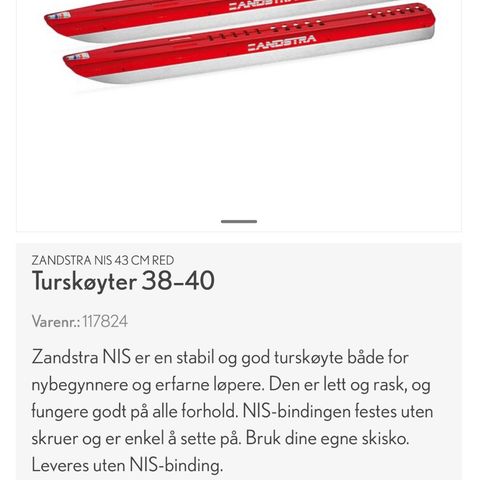 Zandstra turskøyter - nye i eske - str 38 - 40