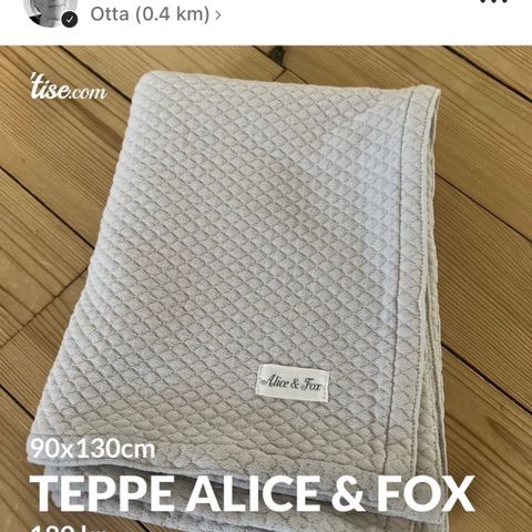 Ubrukt teppe Alice & Fox