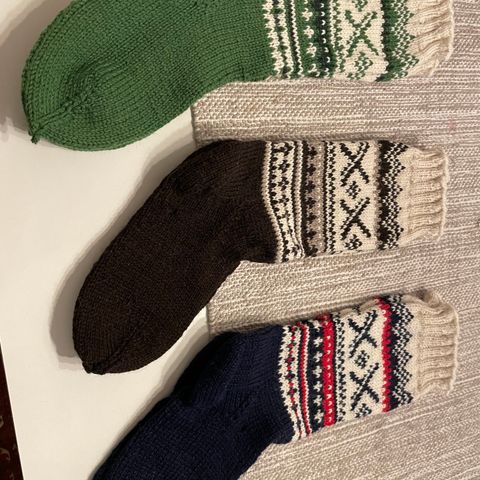 Hjemmestrikket sokker
