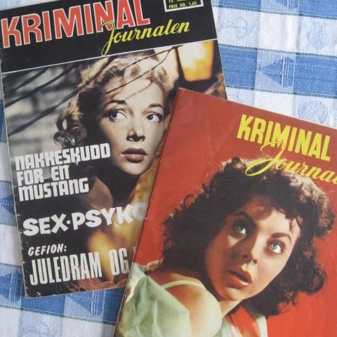 KRIMINAL Journalen - 1954 og 1967. Se bilder!