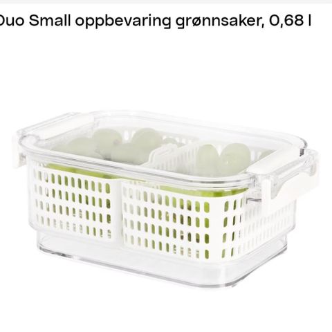 Som ny. Duo grønnsaksoppbevaring