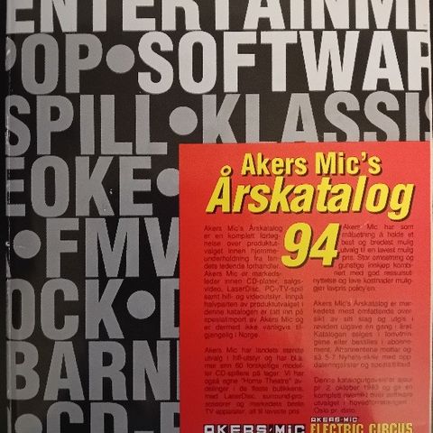 Akers Mic årskatalog 94 og Music My Mail nr 4 1996