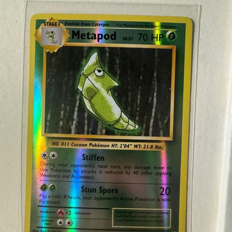 Metapod [Reverse Holo] #4 Pokemon Evolutions