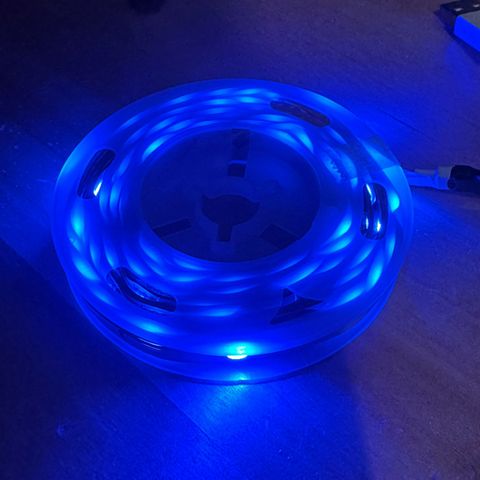 5M LED-lys RGB, STYRES VIA APP/KONTROLLER