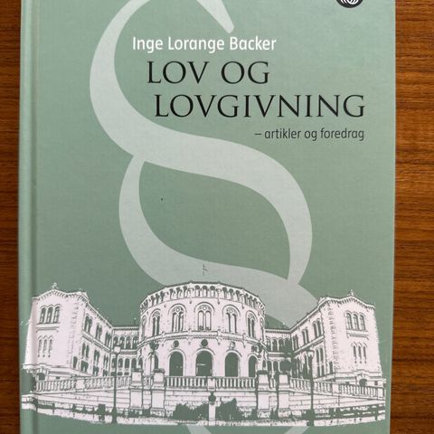 Lov og lovgivning av Inge Lorange Backer