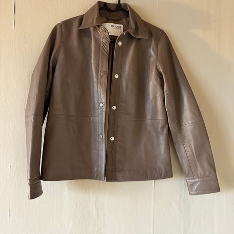 Selected femme leather shirt