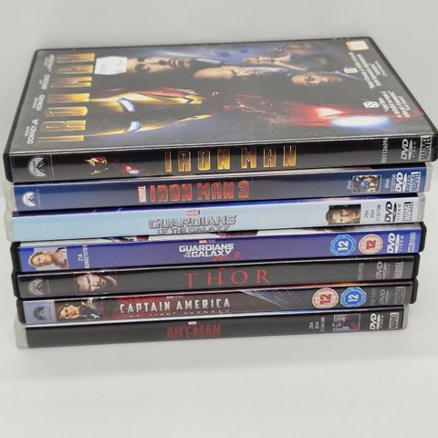 7 stk Marvel dvd