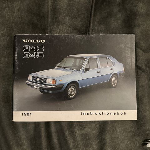 Volvo 343 345 Instrukjsonsbok 1981