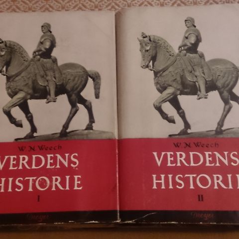 W. N. Weech. Verdenshistorie i to bind, samlet kr 150