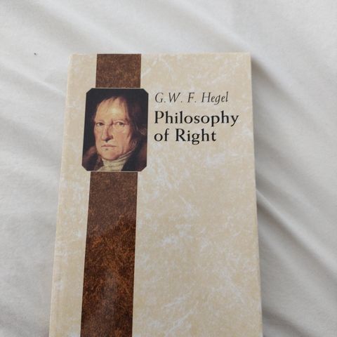 Hegel's Philosophy of Right, engelsk utgave.